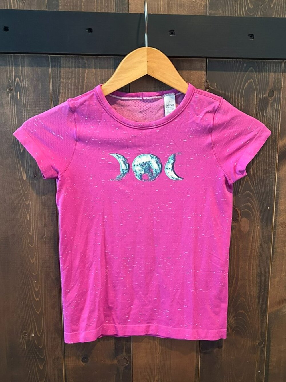 Ivivva *Rare Triple Moon Graphic Short Sleeve Tee Girls Size 8